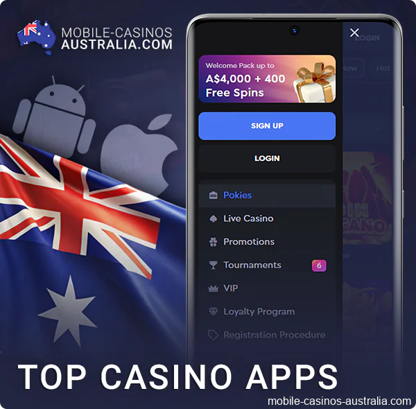 Ranking of the best Australian casino app