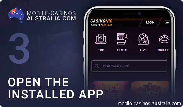 Open the ios online casino app