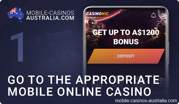 Choose and go to a mobile online casino