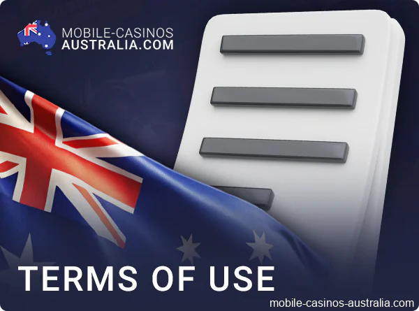 Mobile Casinos Australia terms and conditions for Australian residents